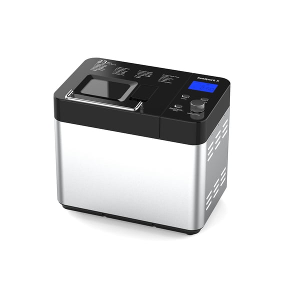 SeaSpark S 2 LB Stainless Steel Bread Maker Machine - Recipes, Dough & Bread Machine