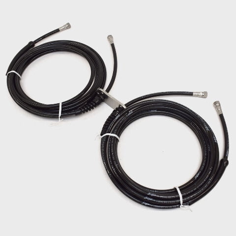 SeaStar Boat Steering Hoses HO8924 | 24 Ft w/ Mounting Plate (Pair)