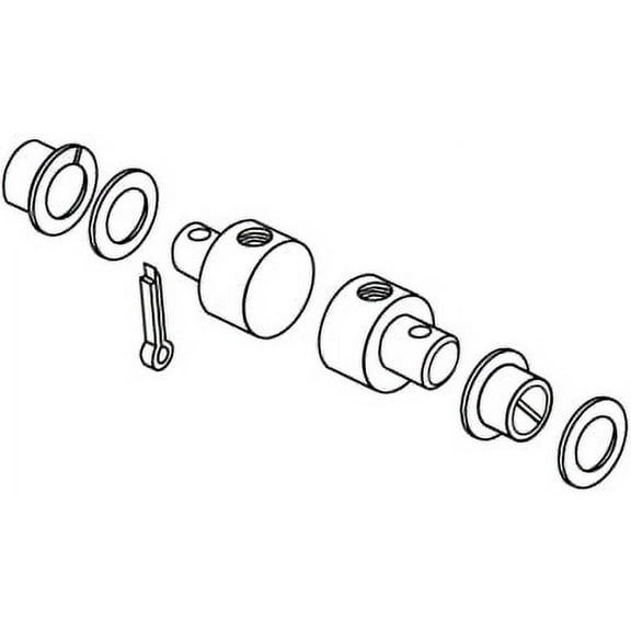 SeaStar CA27563P Brass Heavy Duty Pivot Kit for Teleflex Morse & More