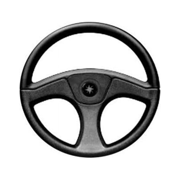 SeaStar SW59691P Ace Black 13" 3-Spoke Boat Steering Wheel