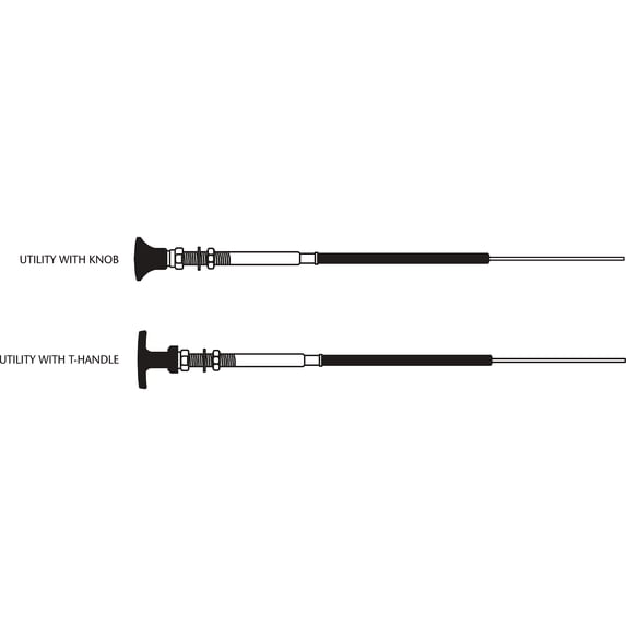 SeaStar Solutions 33LU Control Cable with Knob/T-Handle