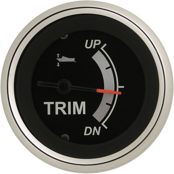 SeaStar Solutions Black Sterling Trim Gauge for Honda