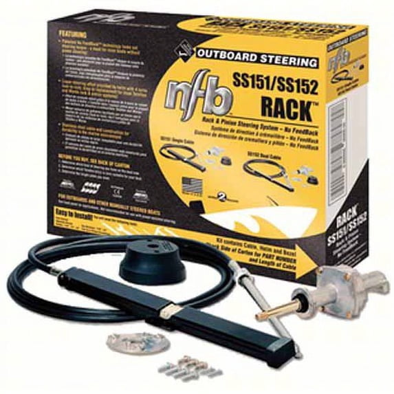 SeaStar Solutions No FeedBack Rack and Pinion Steering Kit, Single