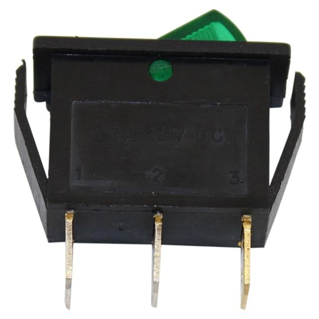 SeaStar Solutions RK40620G Green Halo SPST Rocker Switch