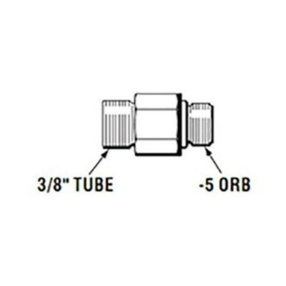 Seastar Teleflex HF6009 Straight Fitting ORB x 3/8" Hydraulic Cylinder Steering
