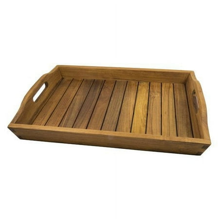 SeaTeak 60024 Handled Shower & Spa Tray, Oil Finish