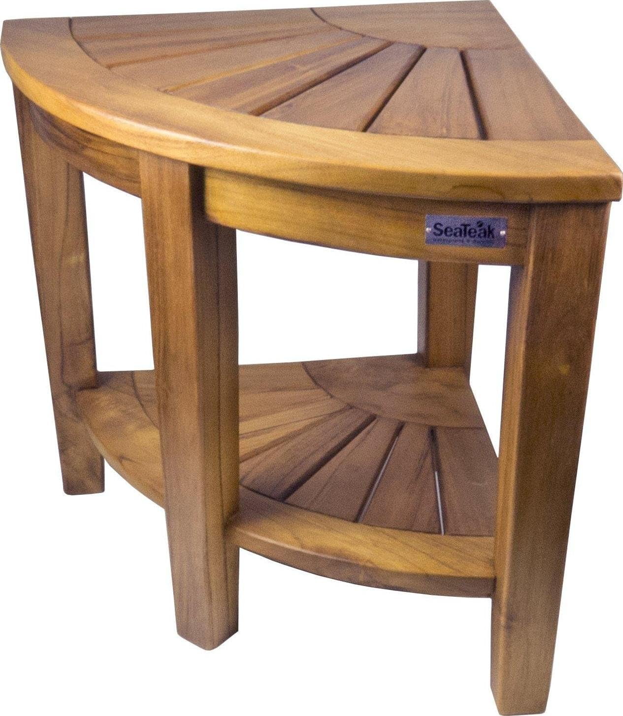 SeaTeak 60025 Shower & Spa Corner SeatOiled Finish, Medium