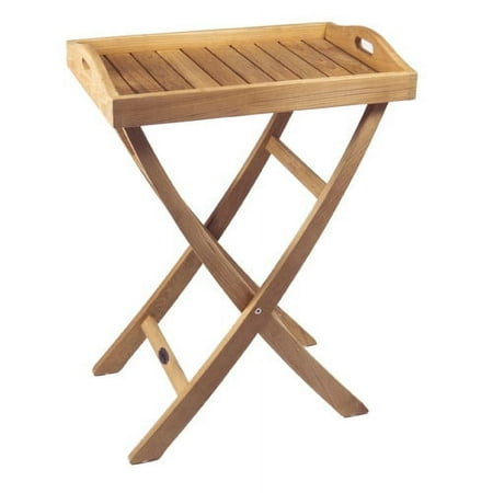 SeaTeak Folding Serving Tray with Legs