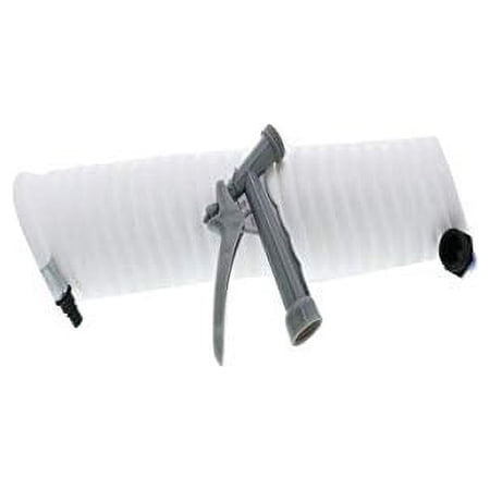 SeaTech SC25203W Supercoil Hose 25 White with Speed-Tap Hose Adaptor