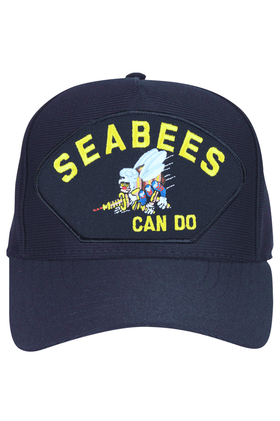 Seabees Can Do' with Bee Logo Ball Cap