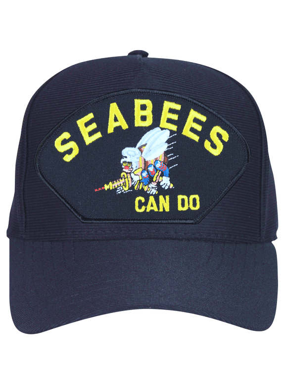 Seabees Can Do' with Bee Logo Ball Cap