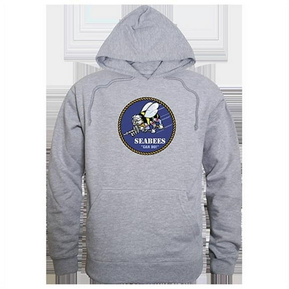 Seabees Graphic Pullover Sweatshirt, Heather Grey - 2X