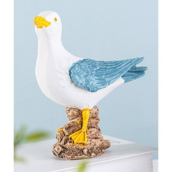 Seabird Ornament Lawn Ornament Table Centerpieces Outdoor Statues Animal Collectible Figure Seagull Garden Ornament Seagull Lawn Ornament Resin Sea Bird Craft Desktop Bird Decor