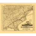 thumbnail image 1 of Railroad Map - Seaboard Air Line Railroad - Rand McNally 1896 - 23 x 27.07 - Vintage Wall Art, 1 of 5