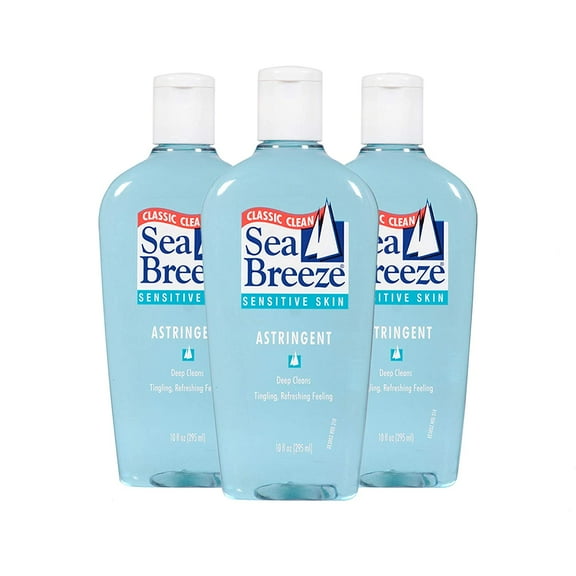 Seabreeze Deep Cleaning Facial Astringent for Sensitive Skin, 10 Fluid Ounce (Pack of 3) (SE03052WM)