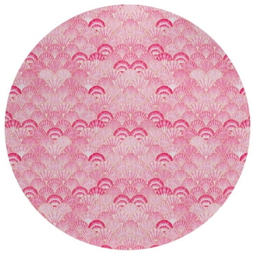 Seabreeze SZ2 Pink Coastal Rug 8' X 8'