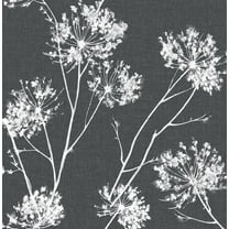 Seabrook Designs Charcoal One O'Clock Prepasted Wallpaper - 20.5 in. W x 33 ft. Roll