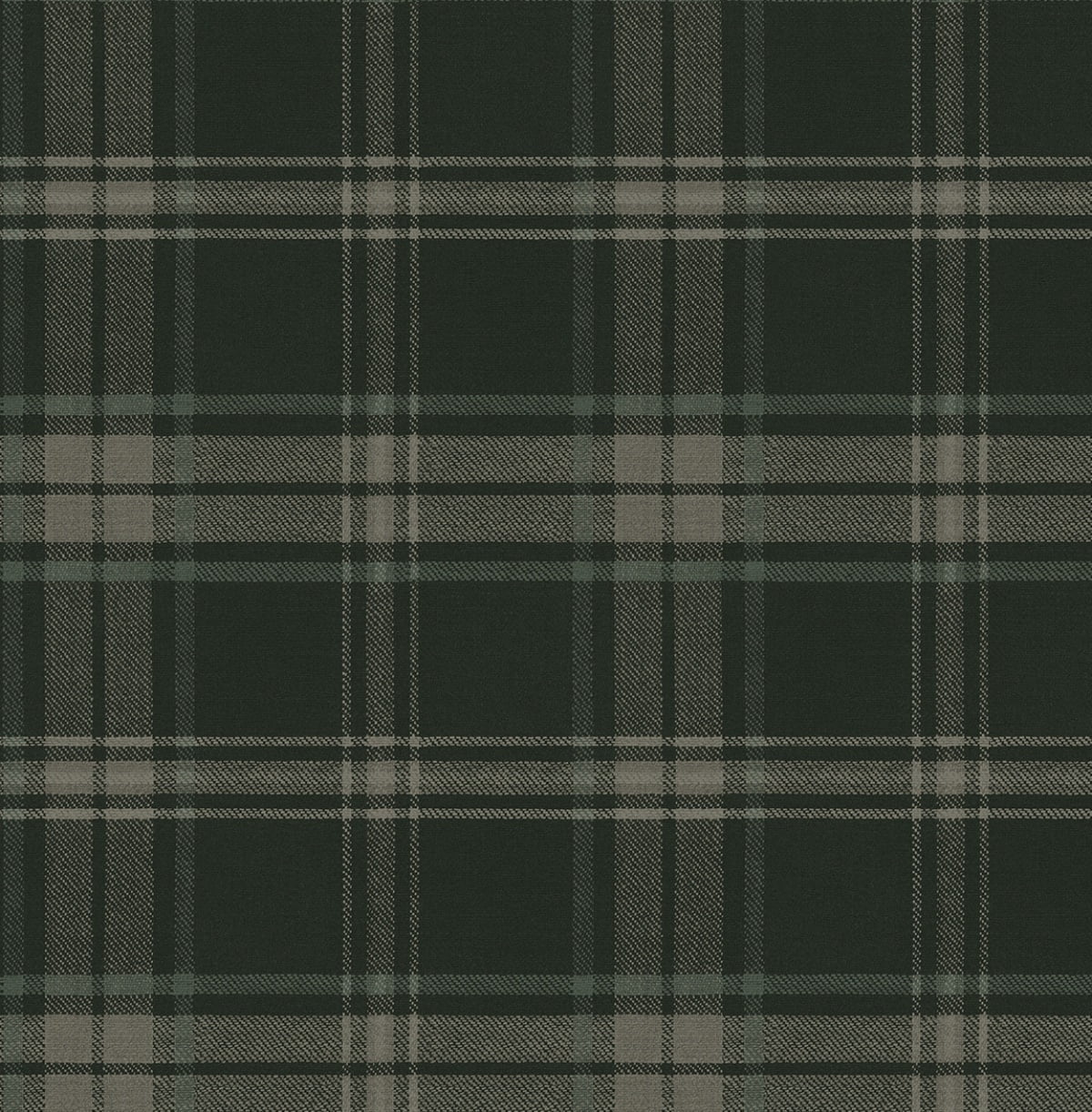 Seabrook Designs Dark Blue & Evergreen Dellabrooke Plaid Prepasted Wallpaper - 20.5 in. W x 33 ft. L Roll