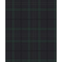 Seabrook Designs Dark Blue & Evergreen Tailor Plaid Prepasted Wallpaper - 20.9 in. W x 33 ft. L Roll