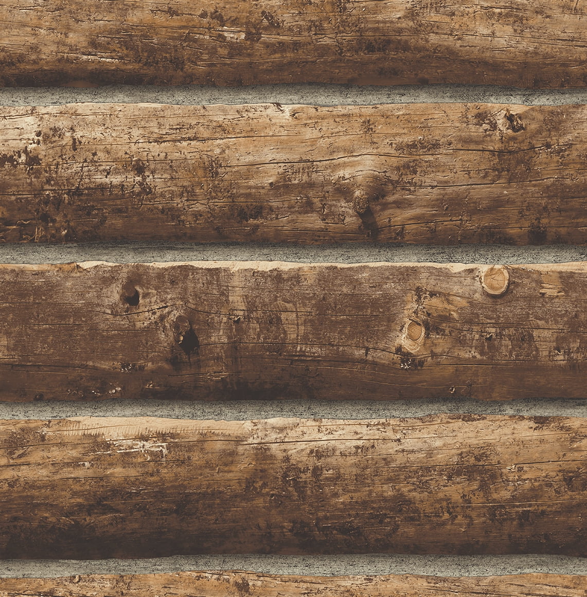 Seabrook Designs  Log Cabin Prepasted Wallpaper - 20.5 in. W x 33 ft. L