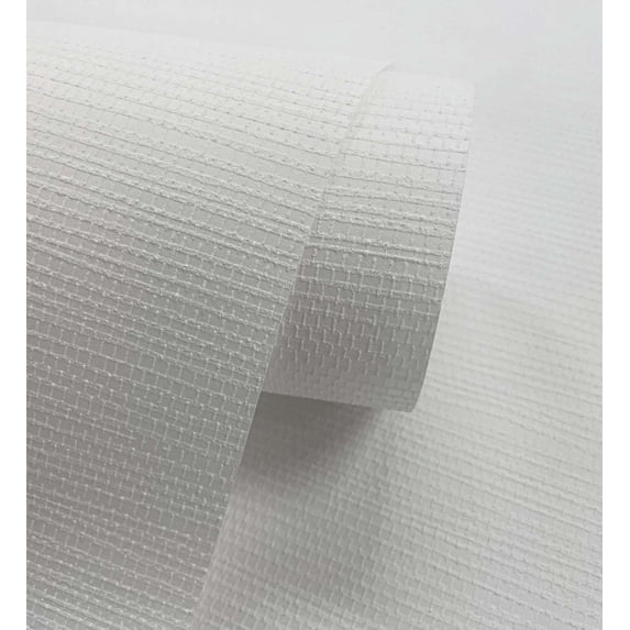 Seabrook Designs Off-White Faux Grasscloth Paintable Unpasted Wallpaper