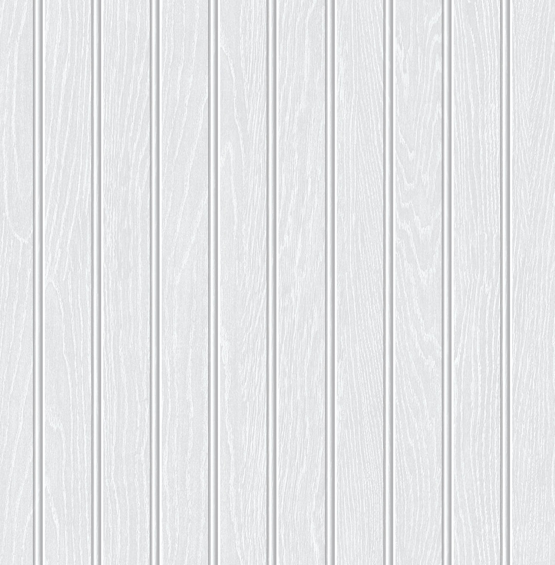 Seabrook Designs Pearl Grey Faux Beadboard Prepasted Wallpaper