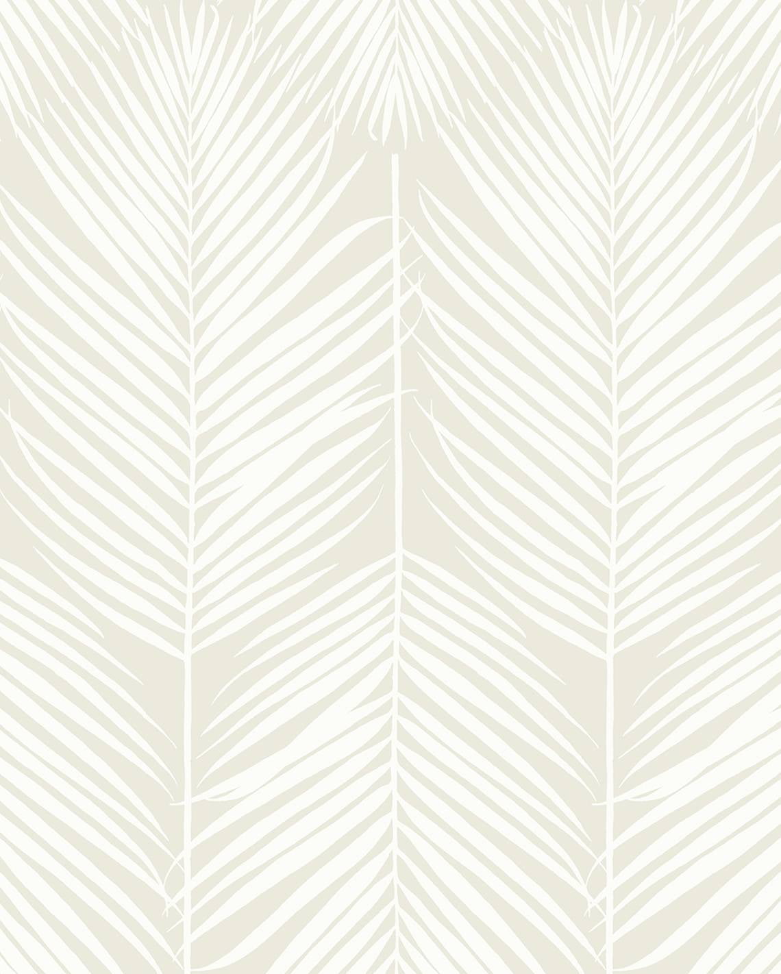 Sea Salt Palm Silhouette Coastal Prepasted Wallpaper Roll