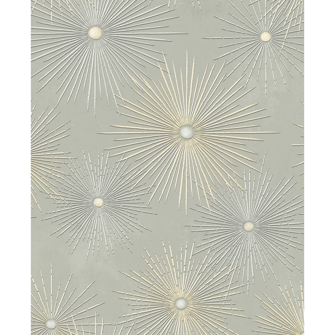 Seabrook Designs Starburst Geo Prepasted Wallpaper 20.5 in. W x 33 ft