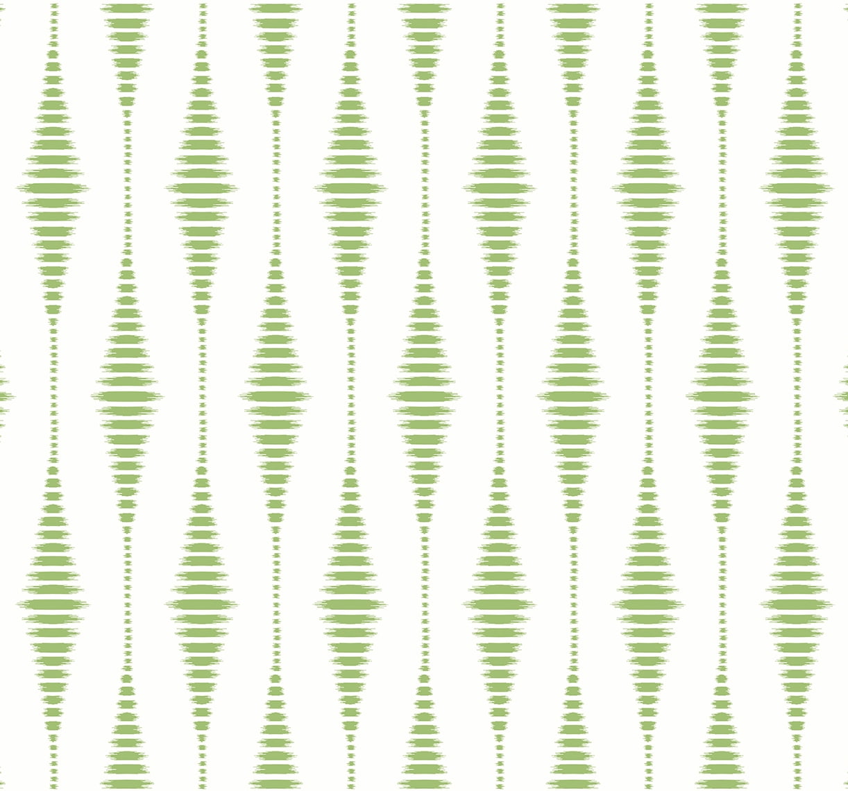 Seabrook Designs  Striped Ikat Peel and Stick Wallpaper 27 in. W x 18 ft. L - Macaw Green