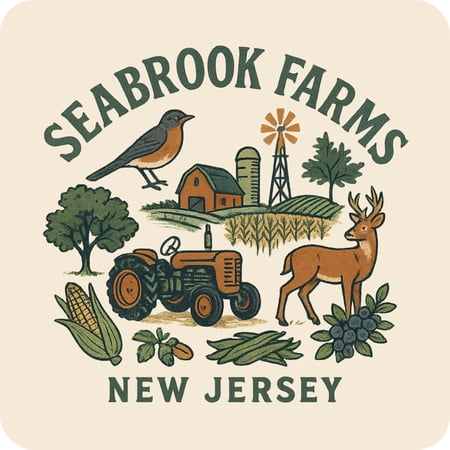 Seabrook Farms New Jersey Keepsakes Souvenir Vinyl Sticker – Destination Travel Keepsake Collectible (3-Inches Wide)