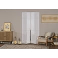 thumbnail image 1 of Seabrooke Double 48" x 80" White Vinyl Shaker Style Bifold Door, 1 of 7