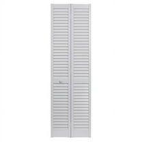 Seabrooke Louvered PVC Bifold Door fits 32"w x 80"h White