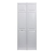 Seabrooke Raised Panel 30 x 80 White Vinyl Bifold Door