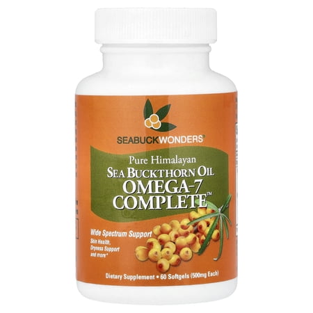 Seabuck Wonders Sea Buckthorn Omega-7 Complete, 500mg, 60ct
