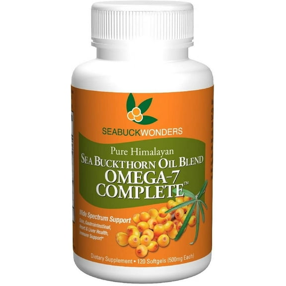 SeabuckWonder Pure Himalayan w/ Oil Blend & Complete Omega-7, 120ct, 2-Pack