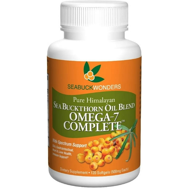 Seabuckwonders Sea Buckthorn Oil Blend Omega 7 Complete 120 Softgel