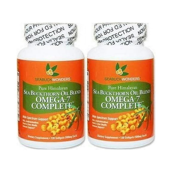 Seabuckwonders Sea Buckthorn Oil Blend Omega 7 Complete 120 Softgel