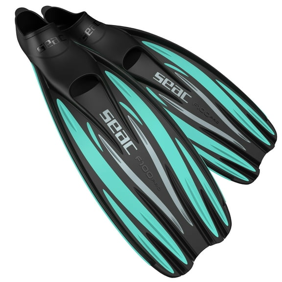 Seac  F 100 PRO, Ultra Light Underwater full foot fin, for Diving and Snorkeling (Tiffany, 10-11)