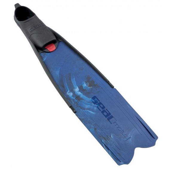 Seac Motus Long Blade Freediving Fins (Camo Blue, 11/12.5)