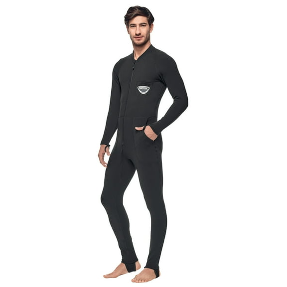 Seac Unifleece Insulating Undergarment Dry Suit, Black (Black, Small)