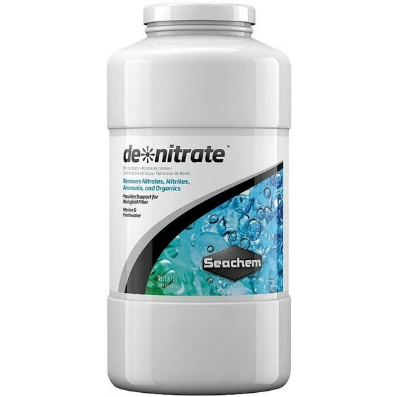 Seachem De-Nitrate - Nitrate Remover [Aquarium, Water Conditioners] 34 oz