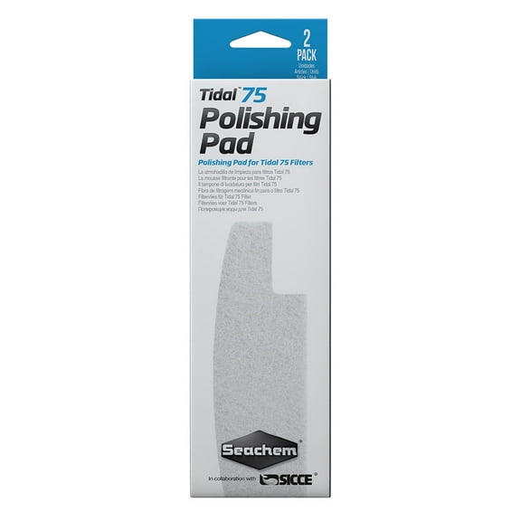 Seachem Laboratories Tidal Polishing Pad For Tidal 75 Filters, White, 1ea/2 pk