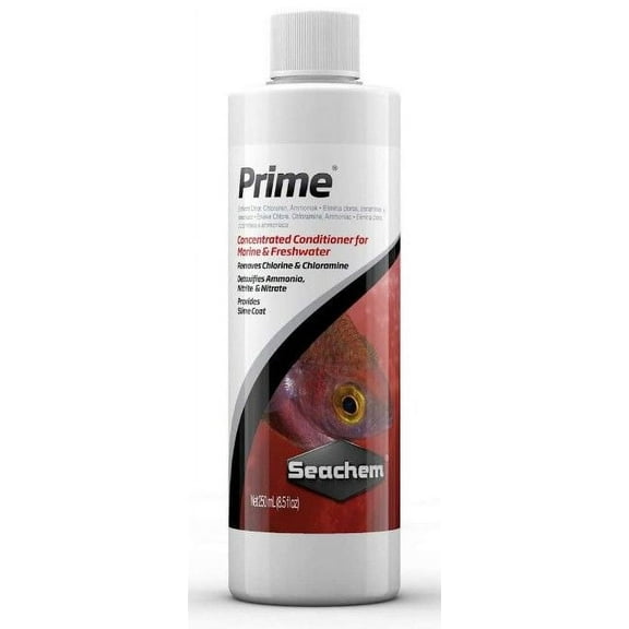 Seachem Prime Water Conditioner F/W &S/W [Aquarium, Ammonia Removers] 250 ml (8.5 oz)