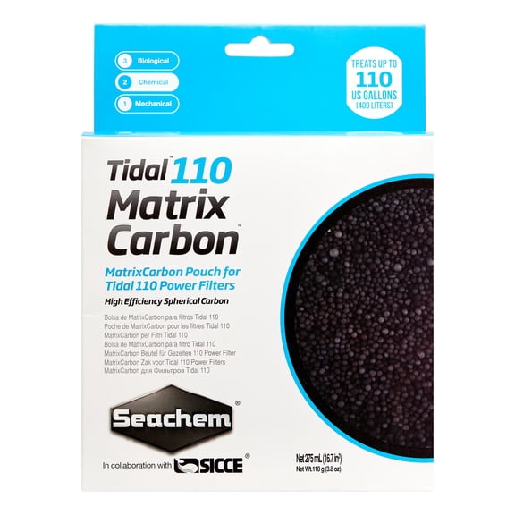 Seachem Tidal 100 Matrix Carbon Aquarium Filters, 9.2 Oz
