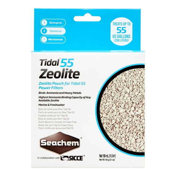 Seachem Tidal 55 Zeolite Aquarium Filters, 6.4 Oz
