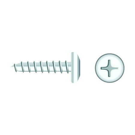 Seachoice 01767 Chrome Plated SS Phillips Tapping Screw - Pan Head, #10 x 1"
