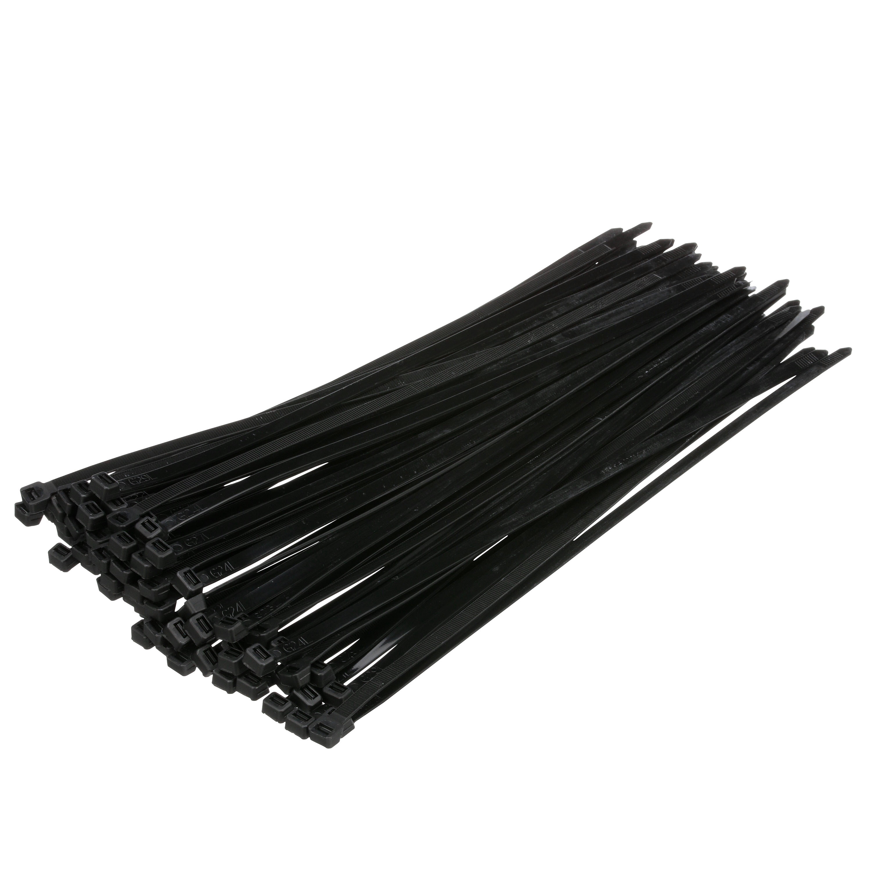 SEACHOICE Kabelbinder 20 Cm, Schwarz, UV-beständig – 100 Stück, Max. 22,7 Kg Tragkraft