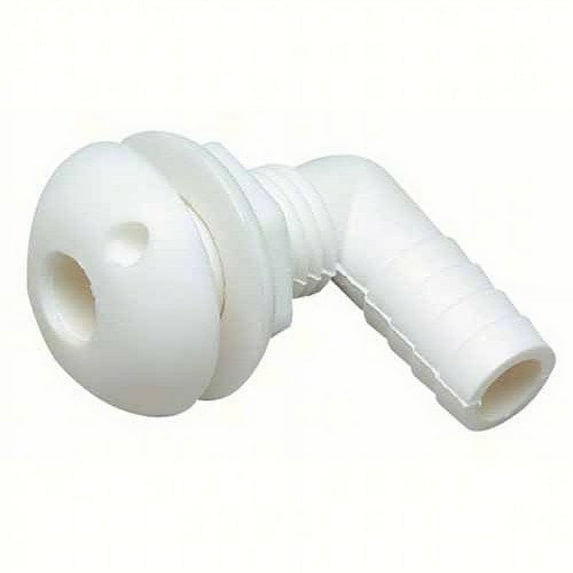Seachoice 18101 90 Degree Plastic Thru-Hull, White