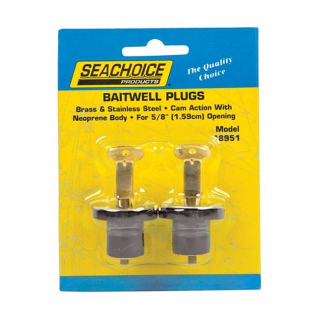 Seachoice 18951 0.62 in. Deck & Baitwell Plugs 2 per Card