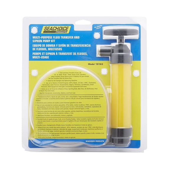 Seachoice 19163 Multi-purpose Fluid Transfer and Siphon Pump Kit